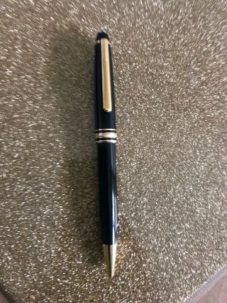 Montblanc Meisterstuck Classic Black And Gold Ballpoint Pen