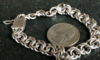 Vintage Sterling Silver Mesh Bracelet Estate 2