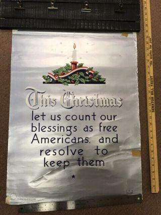Ww2 Propaganda Poster - " This Christmas " - 20x27