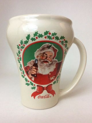 Coke Coca - Cola Vintage Christmas Mug Coffee Cup - Coke Brand Mug