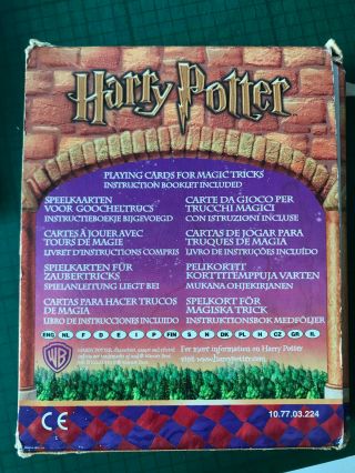 Harry Potter Playing Cards For Magic Tricks BOXED - FAST&FREE UK 2