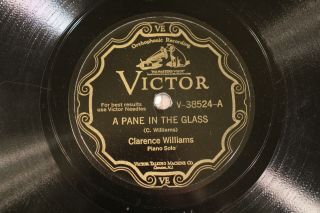 Jazz Clarence Williams A Pane In The Glass / Too Low Victor 38524