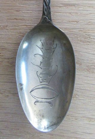 STERLING SILVER SPOON NATIVE AMERICAN INDIAN CHIEF DENVER 2