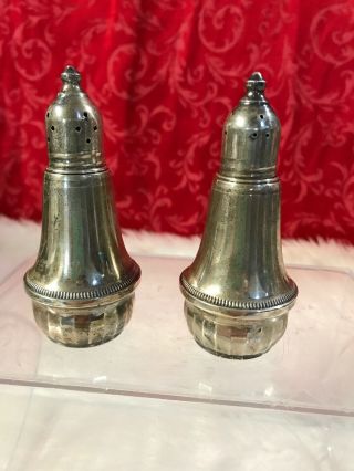 Duchin Creations Sterling Silver Weighted Salt And Pepper Vintage