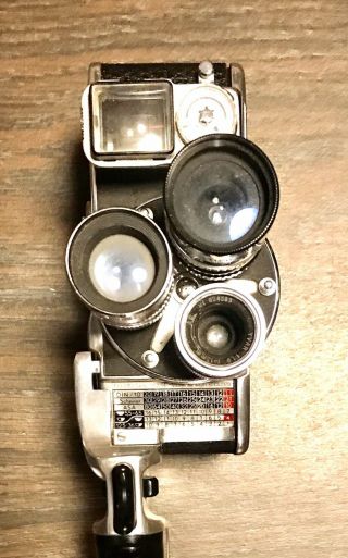 Vintage Bolex Paillard D8L Movie Camera With 3 Lenses And Case 3