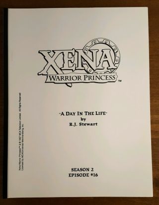 Xena Script - A Day In The Life - Lucy Lawless & Renee O 