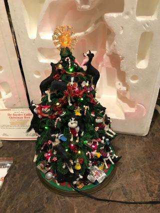 Danbury Border Collie Christmas Tree - - Lights