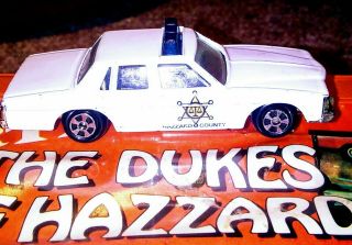 Vintage Ertl 1980 Pontiac Bonneville Dukes Of Hazzard Diecast Police Car