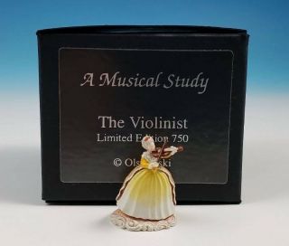 Olszewski The Violinist Miniature Bronze Figurine Limited Edition Musical Study