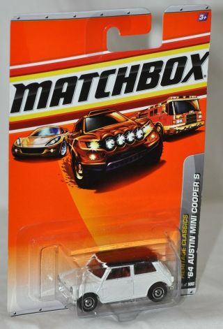 Matchbox 2010 19 Heritage Classics 4 64 Austin Mini Cooper S White Moc Vhtf