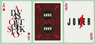 1 DECK Bicycle A.  O.  O.  S.  custom playing cards 2