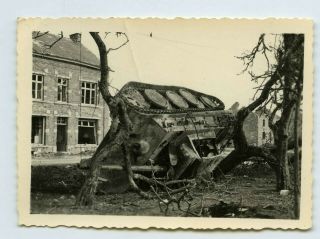 Photo Of A Knocked Out Panther Tank.