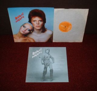 David Bowie Pin Ups Lp 1973 Rca 1st Press,  Insert Earliest Ever Uk Vinyl
