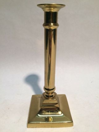 Vintage Virginia Metalcrafters Harvin Solid Brass 6 7/8 " Candlestick