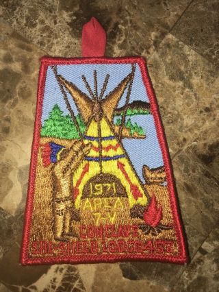 Boy Scout Oa Area 7 - V 1971 Conclave She Sheeb Lodge 452 Host Bsa Patch