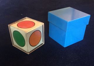 Vintage Color Vision Prediction Magic Trick Cube Die From The 1970 