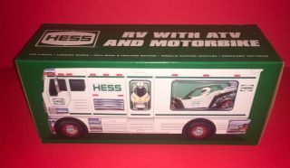 2018 Hess Toy Truck Rv With Atv And Motorbike Holiday Toy