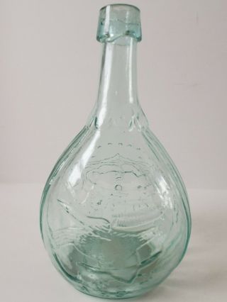 1860s A.  R.  Samuels GIV - 42 Masonic Bottle Calabash Flask Open Pontil Union Eagle 3