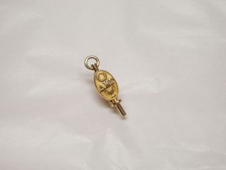 Vintage Delta Kappa Gamma Sorority 10k Yellow Gold Key Pin Dated 5 - 11 - 1929