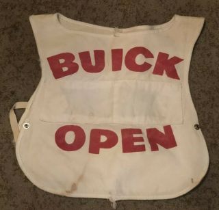 Vtg 1969 Buick Open Golf Tournament Caddy Canvas Vest Grand Blanc Michigan
