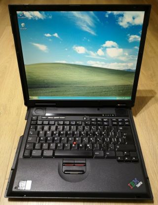 Vintage Ibm Thinkpad A21m,  Year 2000,  Pentium Iii 750mhz,  256mb Ram,  30gb Hdd