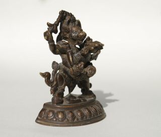 Antique Chinese 18th/19th Century Sino Tibetan Yamantaka Tantric Bronze ESTATE 2