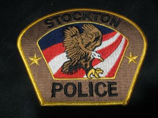 Obsolete Vintage Utah (tooele County) Stockton Police Patch Rare