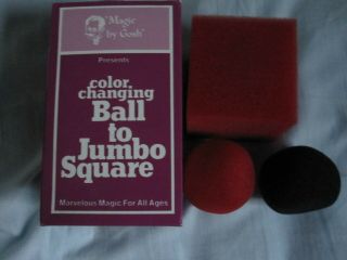 Colour Changing Ball To Jumbo Square Gosh Magic Trick Conjuring