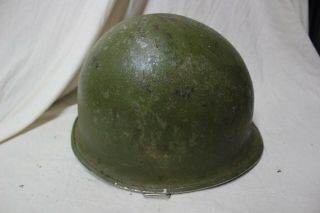 Us Military Ww2 Army Usmc M1 Front Seam Helmet Swevil Bale Originalunrestoredw10
