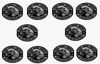 Milspec Monkey Ten Decals Team Honey Badger Ten Heavy Duty Vinyl Decal Stickers