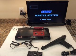 Vintage 80s Complete Sega Master System Console W/light Phaser Gun,  Controller