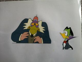 2x Count Duckula Production Animation Art Cels & Pencil Drawings