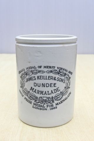 Vintage C1900s 2lb Size James Keiller & Sons Dundee Marmalade Maling Potjar 1