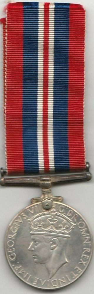 Canadian 1939 - 45 War Medal With Ribbon