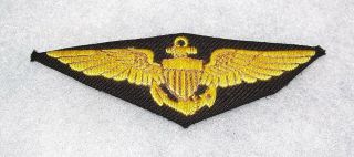Ultra - Rare Post Ww2 Japanese Made U.  S.  Navy Pilot Wings Badge