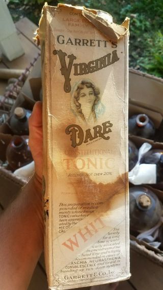 Garretts Virginia Dare Constitutional Tonic Bottle W Contents