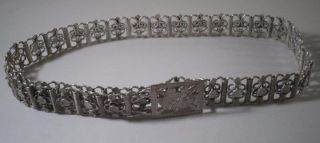 A Good Qualty Antique Chinese Silver Belt & Buckle 2 : China C1880