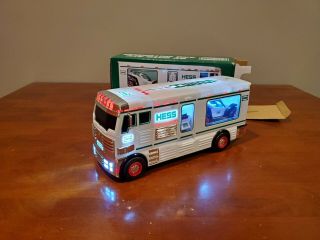 Hess 2018 Toy Truck Rv With Atv And Motorbike 3 In 1 Open Box