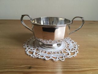 Vintage Mappin & Webb Silver Plated Sugar Bowl