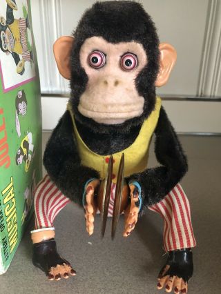 (vtg) Daishin Japan Battery Operated Toy Story Monkey Musical Jolly Chimp Euc