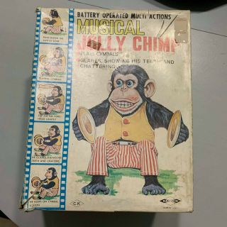 (VTG) Daishin Japan Battery Operated Toy Story Monkey Musical Jolly Chimp EUC 3