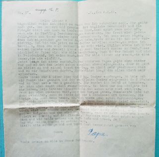 German Ww 2 Letter By German Soldier - Interesting Content