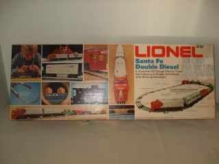 Vintage Lionel Train Set.  Model 08294 Santa Fe Double Diesel Complete Set.