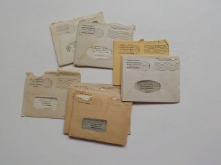 18 Wwii V - Mail Letters 7th Army I Armored Corps Marion Massachusetts Soldier Ww2