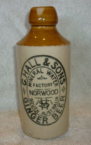 G Hall & Sons - Norwood Sa - Ginger Beer Bottle