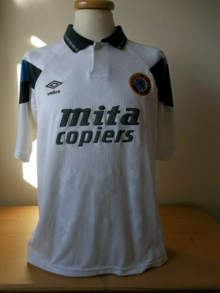 Vintage Aston Villa Umbro Away Shirt 1991 Mens Medium