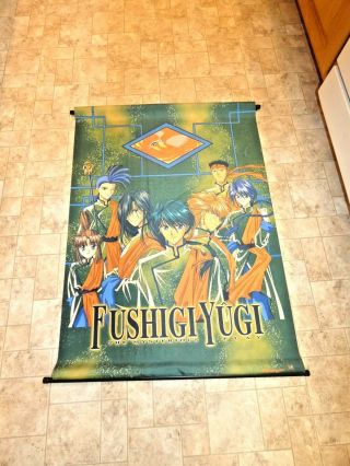 Autographed Fushigi Yugi Anime Wall Banner Pioneer Fabric The Mysterious Play