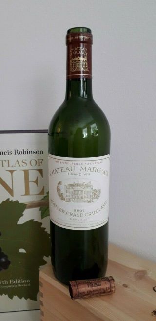 Chateau Margaux 1986,  Premier Grand Cru Classe,  Empty Wine Bottle,  Cork