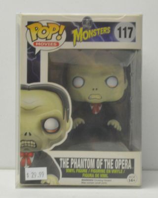 Funko Pop Universal Monsters Phantom Of The Opera 117 W/display Case
