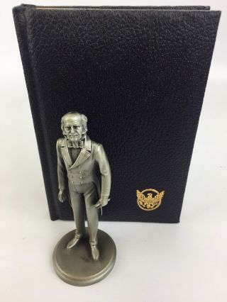 Lance Fine Pewter American President Figurine " Martin Van Buren " Pettito W/ Book